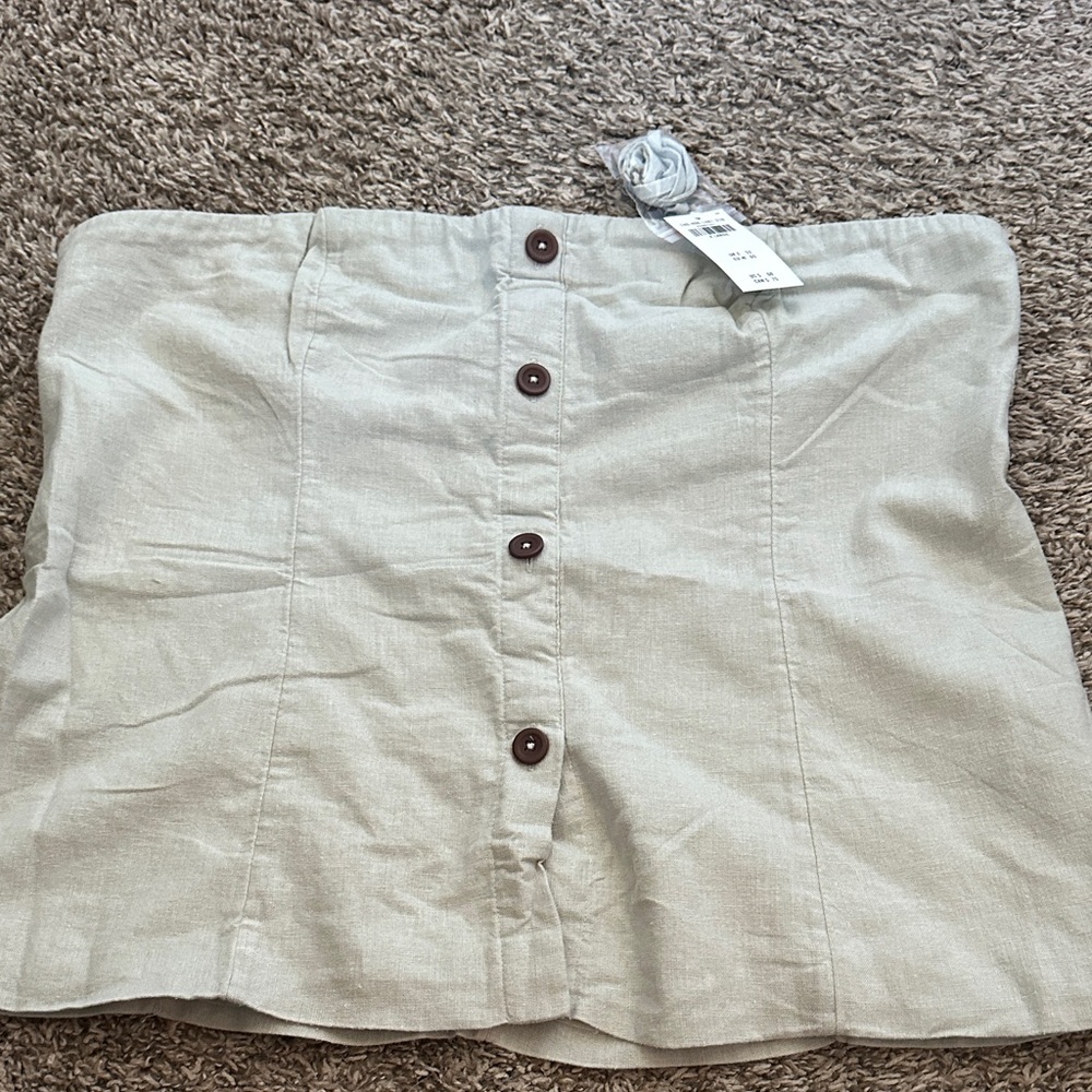 Abercrombie & Fitch Light Green Tube Top